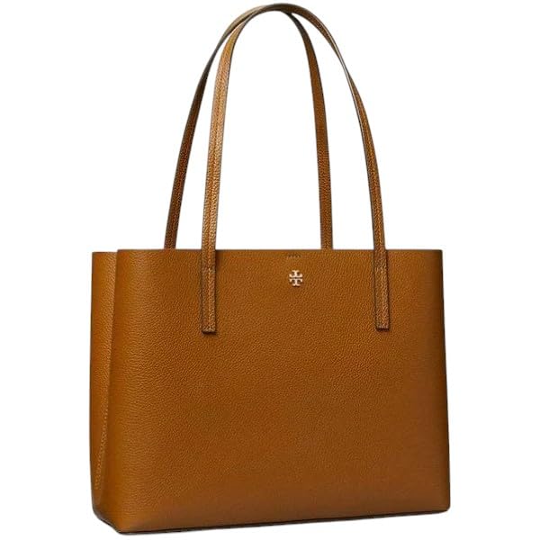 Tory Burch Bolsa feminina Blake de couro granulado com zíper central, Cortado, Medium