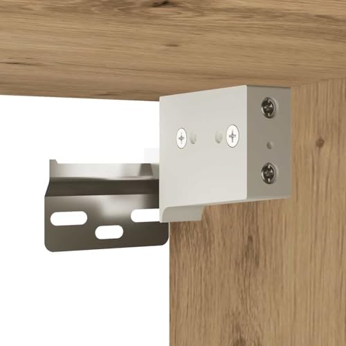 Miniatura 6 de Vidaxl Aparador De Pared De Baño En Madera De Roble, Armario De Almacenamiento Para Cuarto De Baño, 80x25x40cm