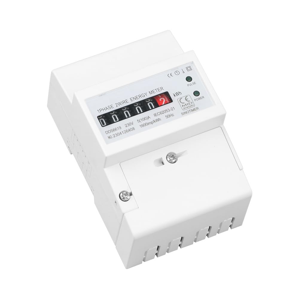 AC220 V 100 A elektryczny licznik energii na szynie DIN, jednofazowy licznik energii do gospodarstwa domowego, licznik kWh, zużycie prądu, analogowy watomierz