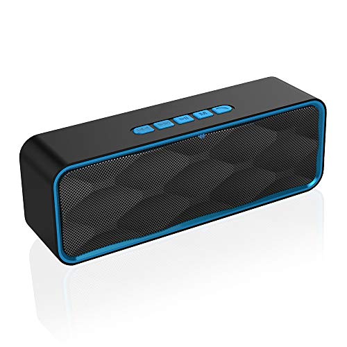TLOG Wireless Bluetooth Speaker, Portable V4.2+EDR Stereo Speakers with Loud HD Audio and Bass, Built-in Mic, FM Radio, 12H Playtime