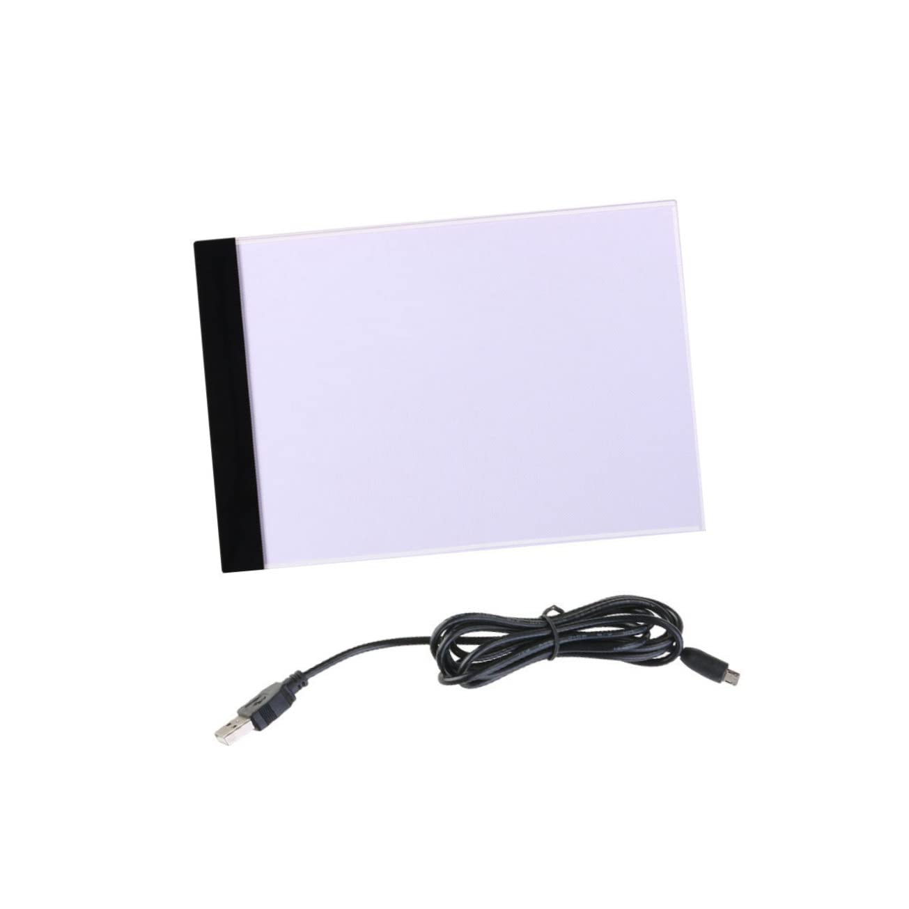 Tavola Luminosa LED A4 Bianca in Acrilico, Copia Disegno | Cavo USB Incluso, Uso Professionale e Pratica Pittorica, Formato Sottile Facile da Portare e Riporre