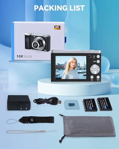 Digital Camera,5K 56MP Cameras for Photography