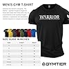 GYMTIER Spartan Forged - Warrior - Men's Gym T-Shirt Bodybuilding Training Workout Lifting Top Clothing, Black, S #3