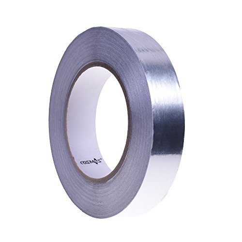 Cosmos Aluminum Foil Repair Tape, Insulation Adhesive Metal Tape For Duct Work, Hvac, 1 Inch X 55 Yds #TOP3