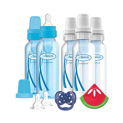 Image of Dr. Brown's Original Bottle Gift Set, 8 Ounce, Blue SB85001-WEB