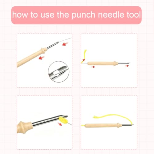 Image of BEUNITONE Punch Needle Kit for Beginners Adults - Christmas Truck Design