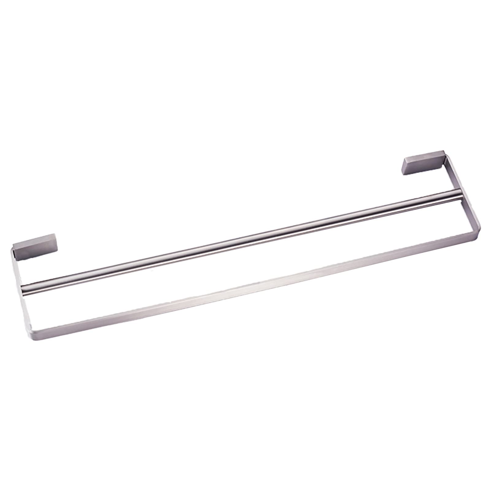 LMYSXAOZ Double Towel Bar Rail,Stainless Steel Holder,2 Layer Wall Mounted Rack,for Bathroom Hardware and Kitchen,Silver,40cm-80cm (Size : 80cm)