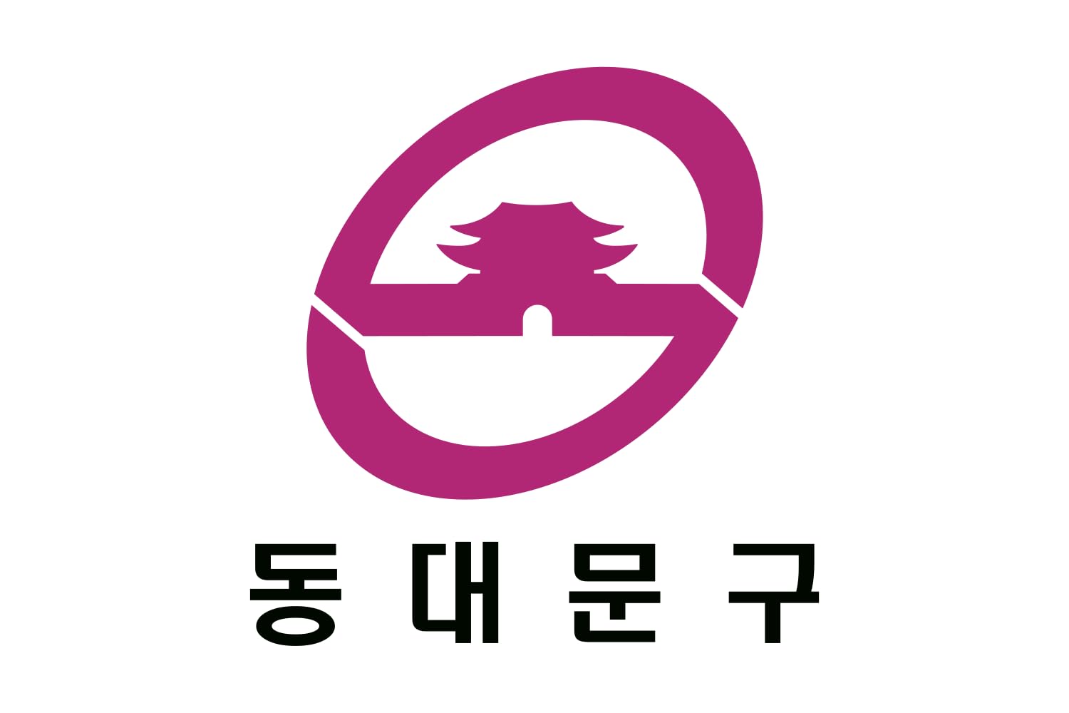 Drapeau Seoul Dongdaemun grand format tissu décoration murale