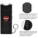 FIGHTSENSE Mini Stun Gun Keychain & Pepper Spray Combo Pack for Self Defense Kit - Extremely Powerful Stun Gun Flashlight for Women (Black)