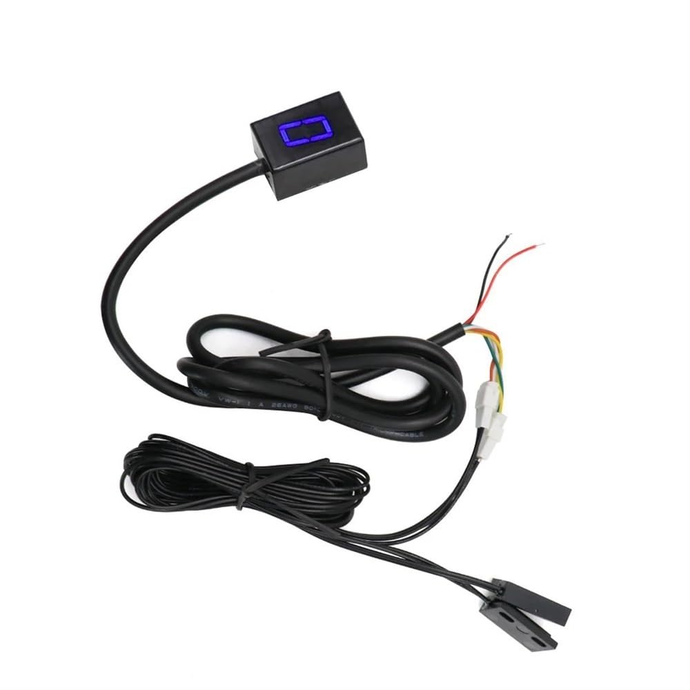 gear indicator WOHOOD Universal Strong Magnet Ultra Thin Motorcycle 6 Speed Digital Gear Indicator Motorcycle Display Shift Lever Sensor Automotive Modell:375/735 Ebike S866 LCD Display 70-100_liter white backlight