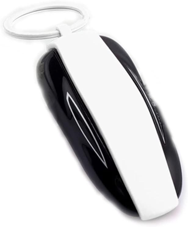 Top-Tech Professional Silicon Key chain for Tesla Model 3/Model Y/Model S/Model X Key Fob Cover (Model X, White)