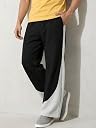 Imsa Moda Men’s Plain Loose Fit Trouser | Polycotton Joggers with Elastic Waistband & Side Pockets | Comfortable Gym, Running & Casual Wear Lower Black gallery image