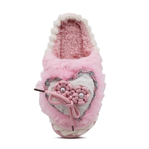 Image of VRITRAZ Women's Comfort Slip On Closed Toe Warm Winter with Cute Design print House Clog Indoor Slipper