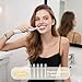 MOPIKO Sonic Electric Toothbrush for Adults - 6 Modes Rechargeable Electric Toothbrush with 4 Replace Brush Heads, Power Sonic Toothbrush with Travel Case, Ideal Gift for Men Women, White