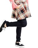 [Bee] ビー 裏起毛スカッツ ガールズ 女の子 キッズ レギンス付きスカート 総柄 ボトムス 秋 冬 bbb01526 110cm 赤CHECK×黒レギ