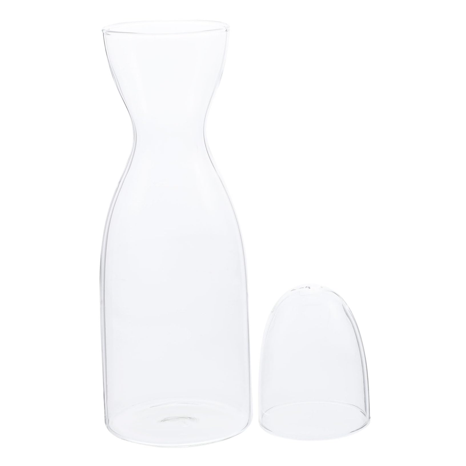 BRIGHTFUFU 1 Set Creative Humanoid Transparent Glass Kettle Clear Nightstand Carafe Ice Tea Pitcher Catering Drink Carafe Night Water Carafe Cold Water Pitcher Orange Juice Jar Cup