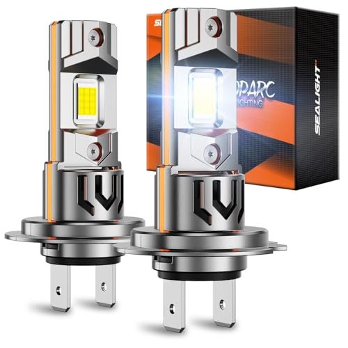 Image of SEALIGHT H7 Bulb For Fog /ATV, 120000LM 2026 New Modle, 80000HRS Lifespan with Cooling Fan 6500K Eye-protected, Wireless Non-polarity Easy Installation, Pack of 2