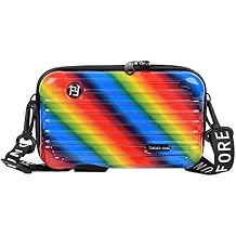 RSINC Forever Young Sling Bag For Women And Girls | Crossbody & Mini Suitcase Box | Multi pattern with Detachable Shoulder Strap and Convertible into Cosmetic