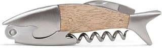 Kikkerland Lightwood Fish Corkscrew