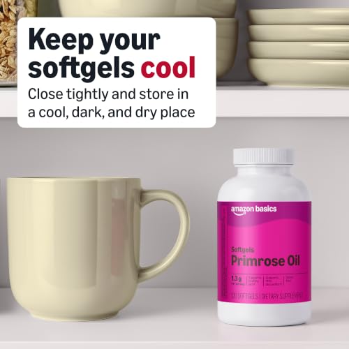 Amazon Basics Primrose Oil Women's Health Softgels, 1,300 mg, 120 Count view 4