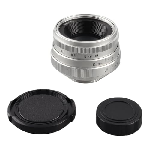 Amazon | 25mm F1.8 ミニ CCTV C マウント 広角レンズ ミラーレス