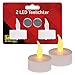 Price comparison product image Idena 408982 - LED Tea Lights, Pack of 2, Electric Candles with Flickering Light, Includes Batteries, Decoration for Wedding, Party, Christmas, Easter, as Mood Light