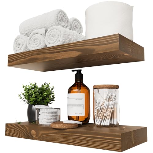 BAOBAB WORKSHOP Wood Floating Shelves for Wall Mounted, 16 inch