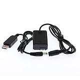 drri dmw-dcc12 DC Coupler + D -タップ電源ケーブルfor Panasonic Lumix DMC - gh3 gh4 gh5 AC-PW20 ブラック DRRI