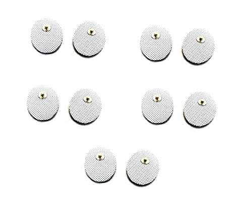5 Pairs of Hi-Pads Small Oval Massage Pads for Most Massagers Seen at The Mall (10 Pads)