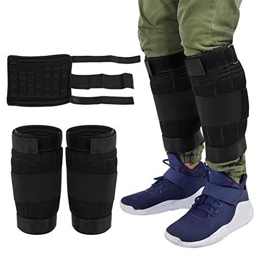 Ejoyous Tobilleras Lastradas, Bandas de Entrenamiento con Pesas, Bandas de Ejercicio con Bolsillos, Fabricadas con Tejido de Malla de Alta Densidad, Transpirables, Antideslizantes