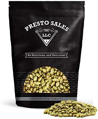 Presto Sales Edamame beans, Dry roasted No salt 80 oz. | Nutritional, Fresh, NON-GMO, Low-Calorie Vegetarian | Healthy, Natural, Vegan, all ages | Resealable 5 lbs. Bag