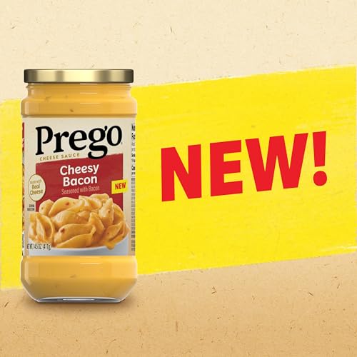 Image of Prego Cheesy Bacon Cheddar Cheese Sauce, 14.5 oz Jar (Pack of 2)