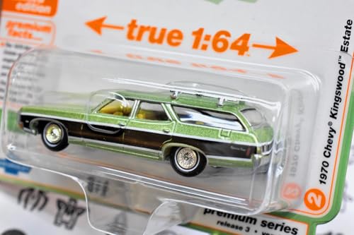Auto World 64452 Muscle Wagons 1:64 1970 Car Kingswood Verde miniatura 6