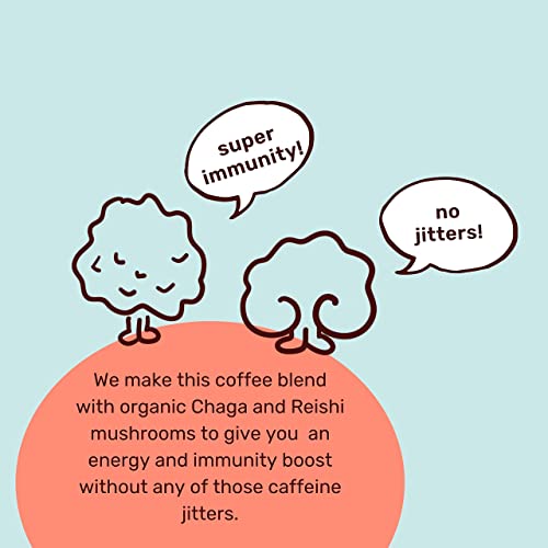 Wunderground Instant Mushroom Coffee - Hocus Pocus With Chaga And Reishi Mushrooms - Medium Roast Instant Coffee With Adaptogenic Mushroom Coffee - 10 Servings #TOP1