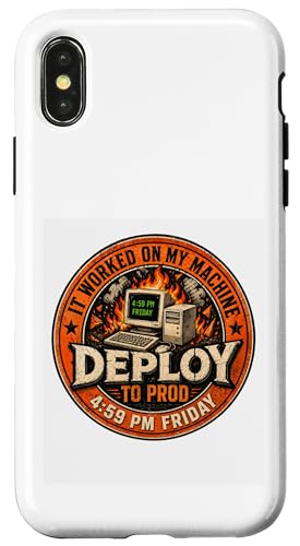 Deploy To Prod It Worked On My Machines �f�x���b�p�[�W���[�NIT �X�}�z�P�[�X iPhone X/XS �p