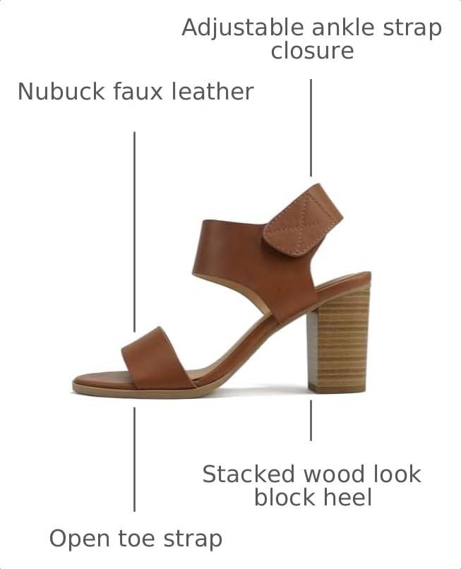 Image of Soda Wait-A ~ Women Open Round Toe Chunky Heel Ankle Strap High Heel Dress Sandals