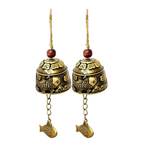 Campainha de vento Vosarea 2 peças exclusivas campainha de vento para ambientes internos Feng Shui,