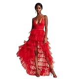 Finition exquise : fabriquée à partir de plusieurs couches de tulle polyester doux, le tissu est doux au toucher et la jupe est pleine et moelleuse. La technique de couture avancée améliore le confort, la flexibilité et la résistance pour un confort tout au long de la journée