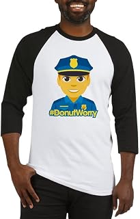 CafePress Emoji Police Hashtag Baseball Tee Baseball Shirt