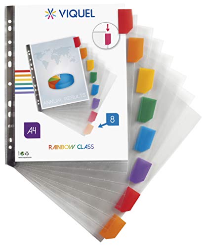Viquel Rejestr A4 Maxi – Rainbow Class – 8 sztuk