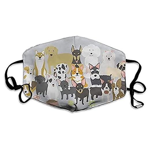 Ansiktsbandanas hund ansiktsskydd unisex munskydd tryck nässkydd anti-damm balaklavas för camping utomhus cykling