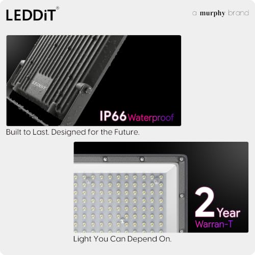 Image of 150W LED Flood Light | Outdoor Security Light | Pack of 2 | IP66 Waterproof LED Flood Light | heavy-duty aluminum body | Cool White | high brightness | wide coverage | 2-year warranty.