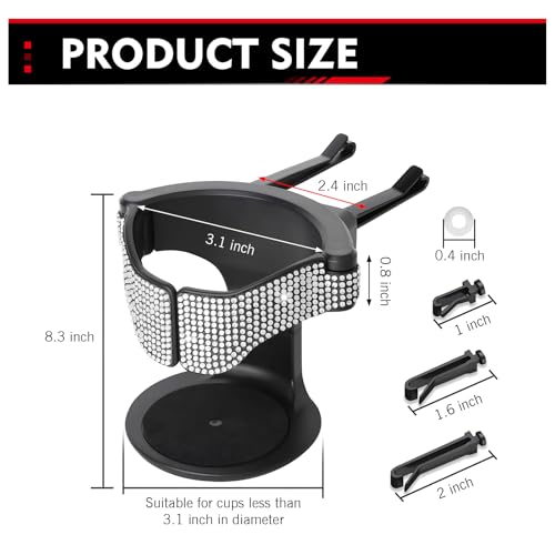 Portavasos para auto con ventilación y brillantes miniatura 2