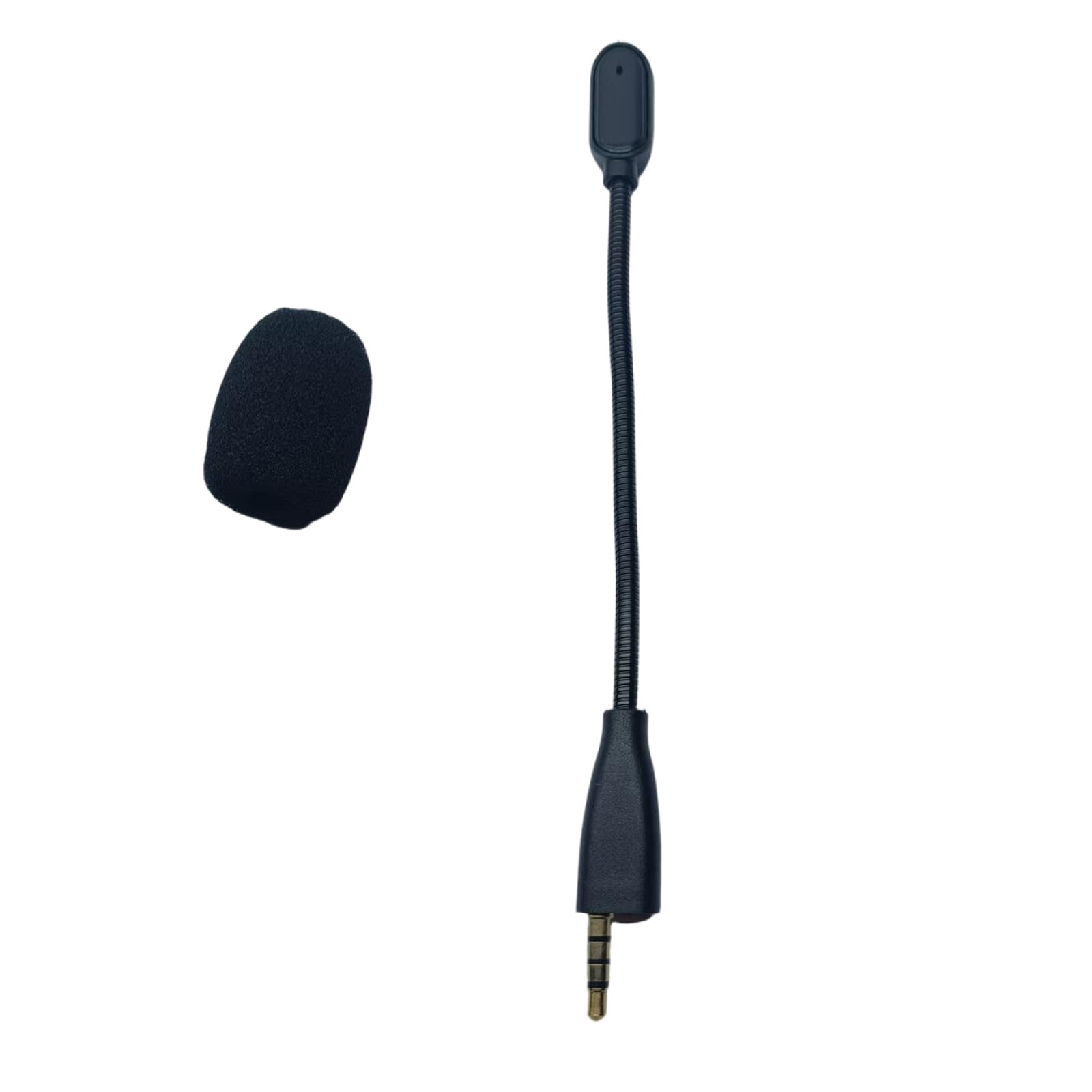 QMQJIA 3.5mm Gaming Headsets Microphone Boom with Foam Filter for MMX100 MMX150 Headsets Communication Streaming Microphone