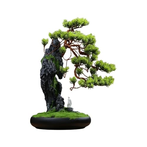 Chinese Green Plants Potted Living Room Decorative Plants Simulation Welcome Pine Bonsai Ornaments