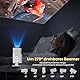 Hauskit Mini Beamer, 270° Drehbar Tragbarer Projektor, 4k Unterstützt 1080P Kurzdistanzprojektor mit Android 11.0, WiFi & Bluetooth 5.2, Smart Home Projektor, Weiß