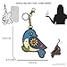 CHALA Bird Collection Women's Decorative Key Fob/Coin Purse Accessory - Blue Bird