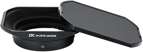 JJC LHP-1 Metal Square Lens Hood Shade for Sony RX1R III II RX1R RX1 Camera | for Sony E 50mm f1.8, E 35mm f1.8 OSS, E 30mm f3.5 Macro, E 20mm f2.8, FE 28mm f2 Lenses, Replaces Sony LHP-1 Lens Hood