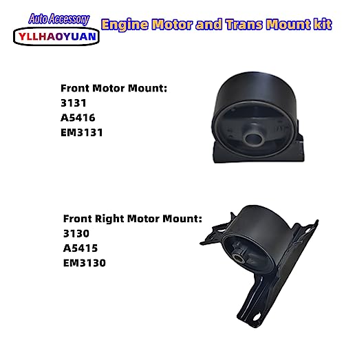 Yllhaoyuan Engine Mount Set of 4 Compatible with 2007-2017 Compass & Patriot 2.0L 2.4L - Replaces A5415 A5416 3130 3131 - Also Fits Caliber by Yllhaoyuan - Image 4