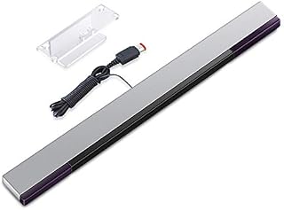 KIMILAR Wii Sensor Bar, Infrared LED Replacement Wired Sensor Bar comaptible with Nintendo Wii & Wii U with Clear Stand